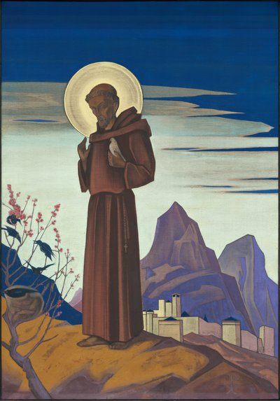 セントフランシス、1932年 作： Nicholas Roerich
