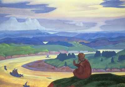 聖プロコピウス、1914 作： Nicholas Roerich