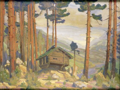 「ピア・ギュント」の舞台デザイン、1912 作： Nicholas Roerich