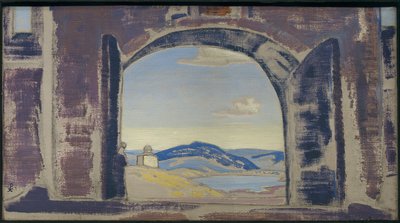 絵画の研究、1922年 作： Nicholas Roerich