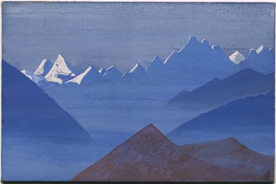 日没、「支出」シリーズ、1931 作： Nicholas Roerich