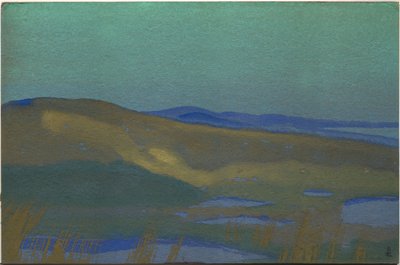 ツァイダムの沼、1936 作： Nicholas Roerich