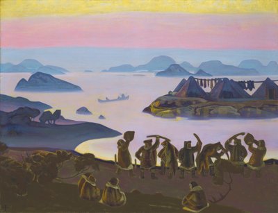 太陽の呼び声、1919 年。 作： Nicholas Roerich