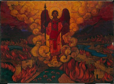 最後の天使、1912 作： Nicholas Roerich