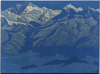 範囲、「ヒマラヤ」シリーズ、1924 作： Nicholas Roerich