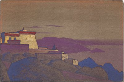 チベット、ゲルクパ修道院、1936 作： Nicholas Roerich