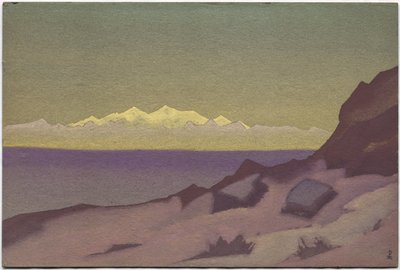 チベット国境、チダム、1936 作： Nicholas Roerich