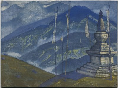 霧の波、「ヒマラヤ」シリーズ、1924 作： Nicholas Roerich