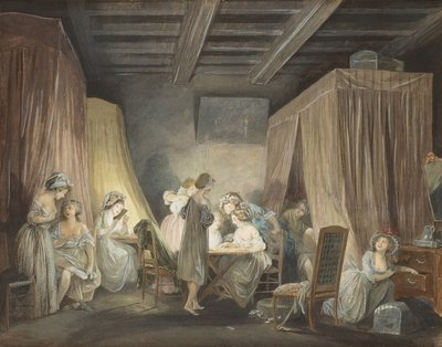Le Coucher desOuvrièresen Modes、1788 作： Niclas Lafrensen