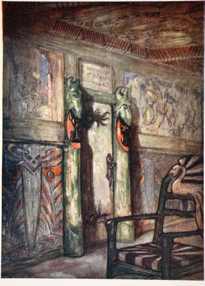 ムンテの部屋、ホルメンコッレン、1905年 作： Nico Jungman