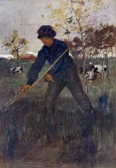 The Mower（カラーリトグラフ 作： Nico Jungman