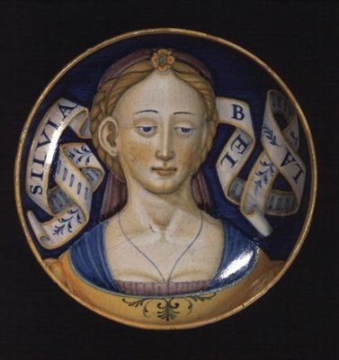 ベルドンネシリーズのマジョリカカップ、1525年 作： Nicolò Pellipario