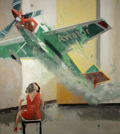 エアーブローIV、2023年（キャンバスに油彩） 作： Nicola Pucci