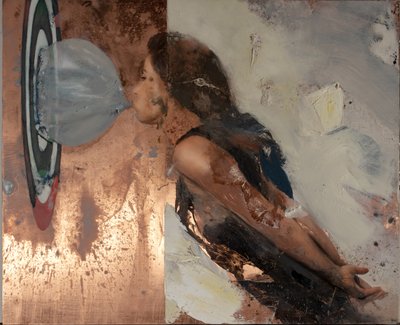 バブルIV、2020年（油彩・銅） 作： Nicola Pucci