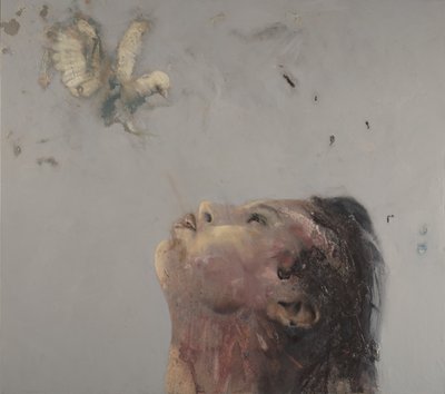 フライング・レッスンV、2020年（キャンバスに油彩） 作： Nicola Pucci