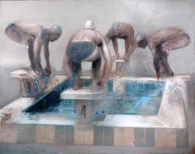スイマーズ, 2012 （キャンバスに油彩） 作： Nicola Pucci