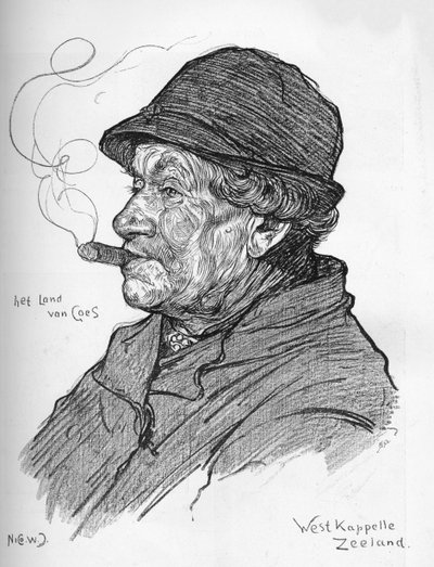 ニコ・ユングマンによるスケッチ、c1900 作： Nicolaas Wilhelm Jungmann