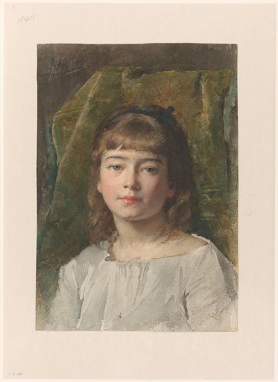 見知らぬ少女の肖像 作： Nicolaas van der Waay