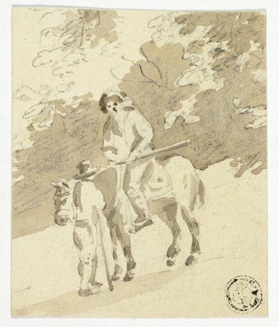 馬上の男と徒歩の男の会話 作： Nicolaes Berchem