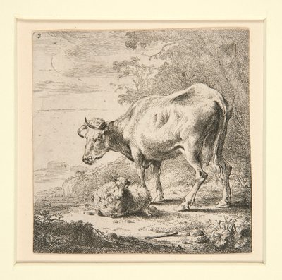 ミルクメイドと牛のセット 作： Nicolaes Berchem