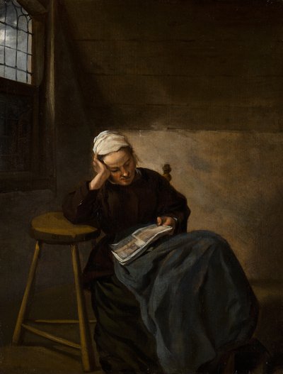 読書する少女、1660年頃 作： Nicolaes Hals