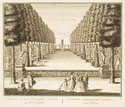 樹木や生垣の自然な演出（彫刻） 作： Nicolaes Jansz  Visscher