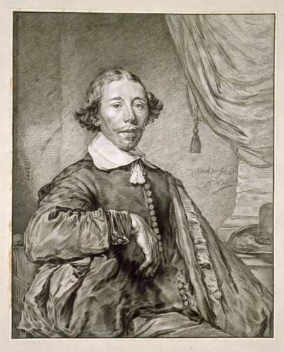 男の肖像、1681年（リソ） 作： Nicolaes Jansz Visscher