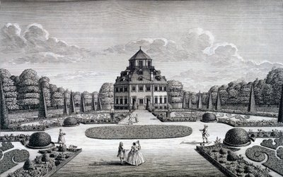 フリデンルンドの家と庭園の眺め 作： Nicolaes Jansz Visscher