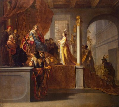 ソロモンの前のシバの女王、1640年代 作： Nicolaes Knüpfer