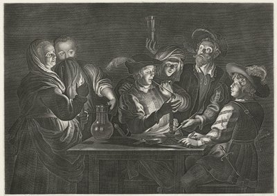 旅館での喫煙と飲酒の男性 作： Nicolaes Lauwers