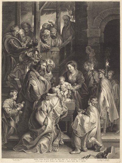松明を持った賢者の礼拝 作： Nicolaes Lauwers, after Sir Peter Paul Rubens