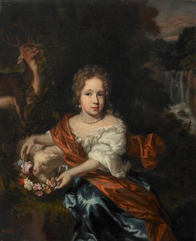 オランダ語：無名の少女の肖像 無名の少女の肖像 作： Nicolaes Maes