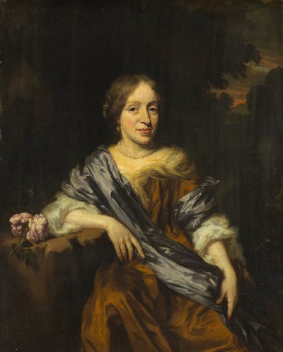 ウィレムとサラ・ポティの姉妹、カタリーナ・ポティの肖像 作： Nicolaes Maes