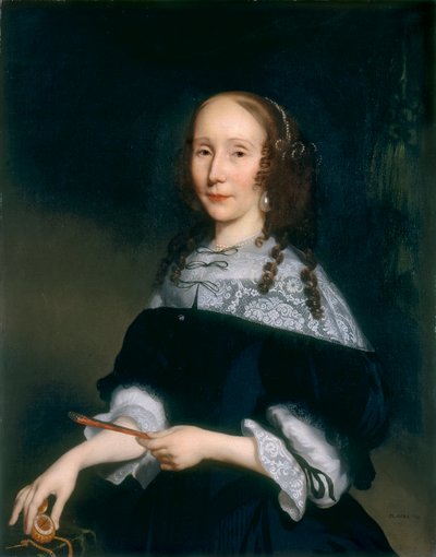貴婦人の肖像 作： Nicolaes Maes