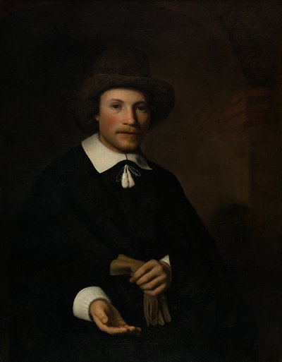 男の肖像 作： Nicolaes Maes