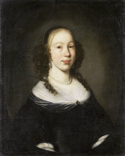 若い女性の肖像画 作： Nicolaes Maes