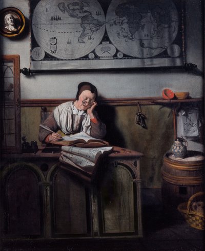 アカウント・キーパー 作： Nicolaes Maes