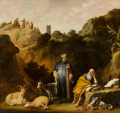 ヒポクラテスがデモクリトスを訪問、1636 作： Nicolaes Cornelisz Moeyaert