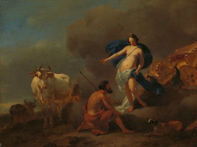 アーガスにイオの監視を命じるジュノー 作： Nicolaes Pietersz Berchem
