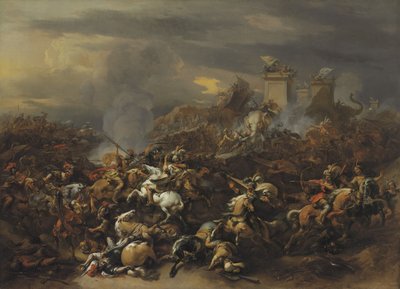 アレキサンダー大王によるポーラス王との戦い 作： Nicolaes Pietersz. Berchem
