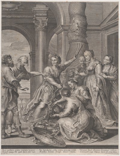 アキレウスとリコメデスの娘たち, ca. 1620-26 年頃。 1620-26。 作： Nicolaes Ryckmans