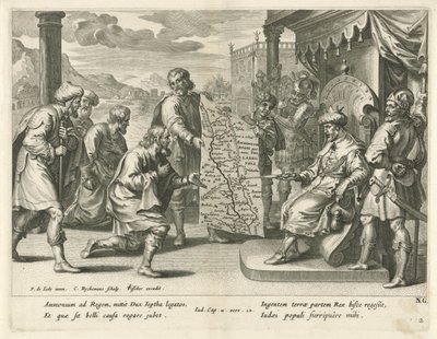アンモン人の王が土地を主張 エフタの歴史（シリーズタイトル） 作： Nicolaes Ryckmans