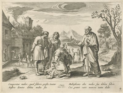 エリシャは貧しいやもめを助ける エリシャの歴史（シリーズタイトル） 作： Nicolaes Ryckmans