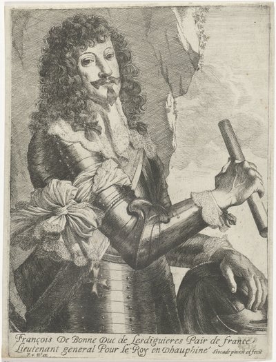 フランソワ・ド・ボンヌ＝レスディギエール＝ド・クレキの肖像 作： Nicolaes Van Helt Stockade