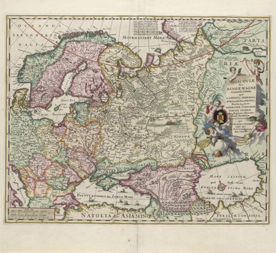 17世紀後半のロシアの地図 作： Nicolaes Visscher