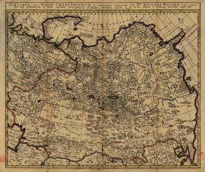 Tartarei、または偉大なカーンの帝国 作： Nicolaes Witsen