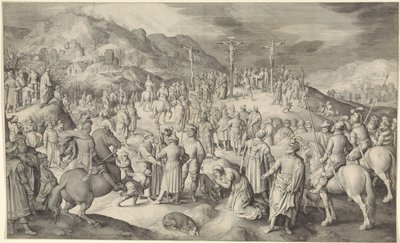 十字架上のキリスト 作： Nicolaes de Bruyn