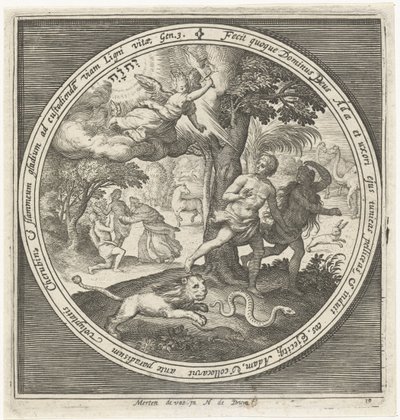 楽園からの追放 作： Nicolaes de Bruyn