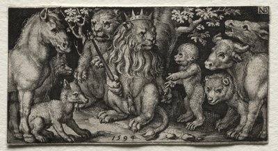 百獣の王 作： Nicolaes de Bruyn