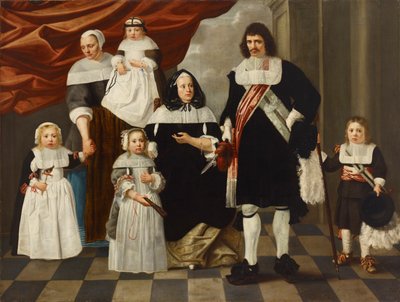 家族の肖像。 作： Nicolaes de Helt Stockade